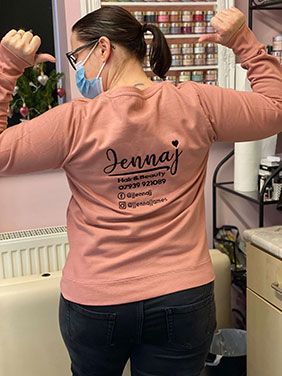 Jenna James Embroidered Sweatshirt