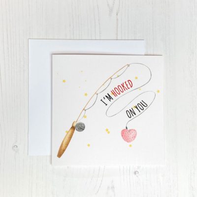 I'm Hooked on You - Cute Valentine's Card