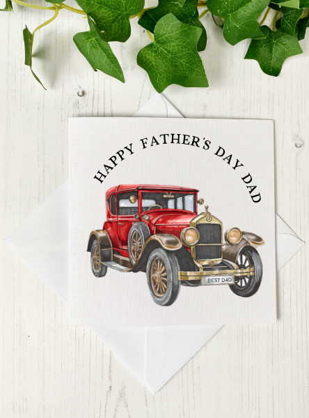 Father's Day Classic Car Card Father's Day Classic Car Card