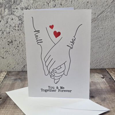 Holding Hands Valentine's Card
